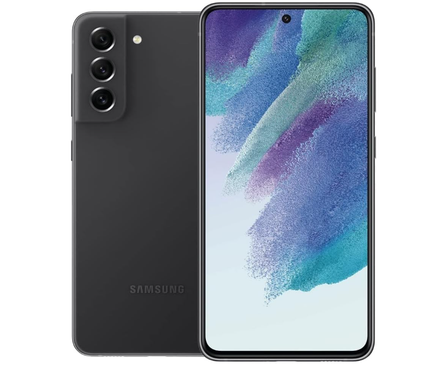 Samsung Galaxy S21 FE 5G SM-G990E/DS 128GB with 8GB RAM Graphite – A Grade Minor Screen Scratches (New Screen Protector Applied) (Refurbished)