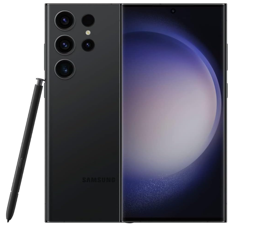 Samsung Galaxy S23 Ultra SM- S918U SS+eSIM 256GB with 8GB RAM Black A Grade ( Refurbished ) 