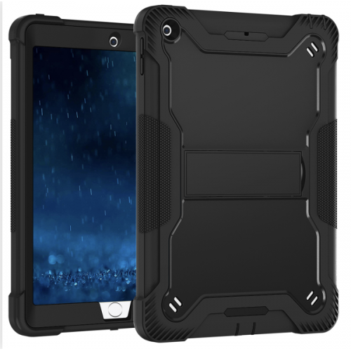 [T0420090043] iPad 10.9'' (10th Gen, 2022) Case | Shockproof Rugged Armor Tablet Cover with Kickstand – Black