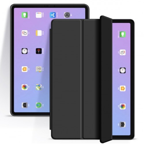 [T0680090003] iPad Pro 12.9'' Case (2018/2020) | Soft Silicone Tablet Cover Pin Connectork – Black