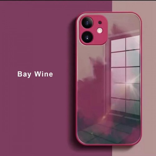 [M0610090029] iPhone X Artistic ShockProof Phone Case (Biguo) Bay Wine Red
