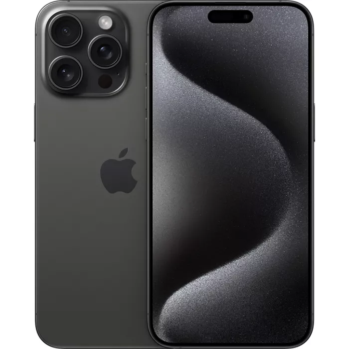 [M0010011015] iPhone 15 Pro Max 256GB Dual SIM Black Titanium A Grade above 80% Battery Health( Refurbished )