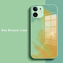 iPhone 12 Pro Artistic ShockProof Phone Case (Biguo) Sea Breeze Lime