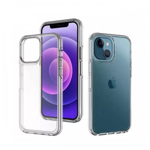 iPhone 14 Pro 6.1" Glitter ShockProof Phone Case (YUVAL) Transparent Clear