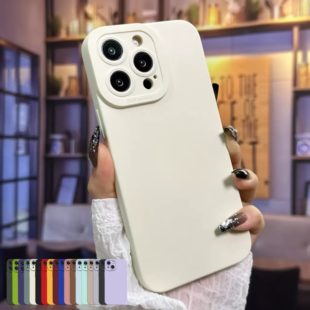 Silicone phone case without ring for Samsung S10 WHITE