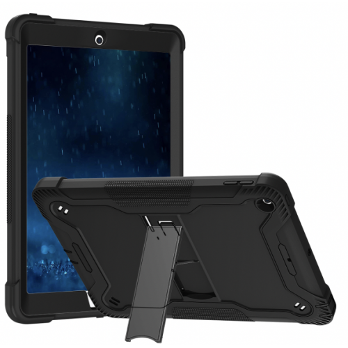 [T0420090021] iPad 9.7'' (2nd/3th/4th,  2011/2012) Case |  ShockProof Rugged Armor Case with Kickstand Tablet Cover Case Pin Connectork Black 