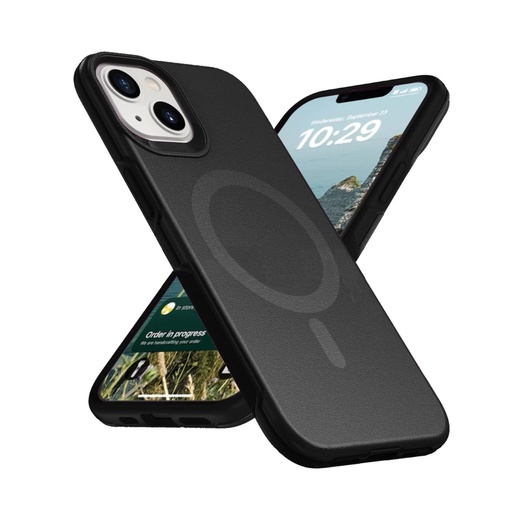 [M0770090124] iPhone 14/13 6.1- MagSafe Phone Cover Case (YUVAL) Black