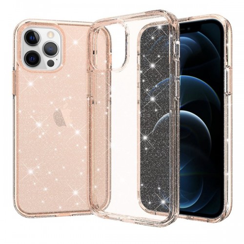[M0650090003] iPhone 11 Pro Max 6.5" Glitter Fluorescent Colors ShockProof Phone Case (Ultimake) Gold