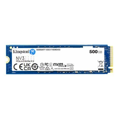 [L0240990002] Kingston NV3 500GB M.2 NVMe PCIe 4.0 SSD/Solid State Drive