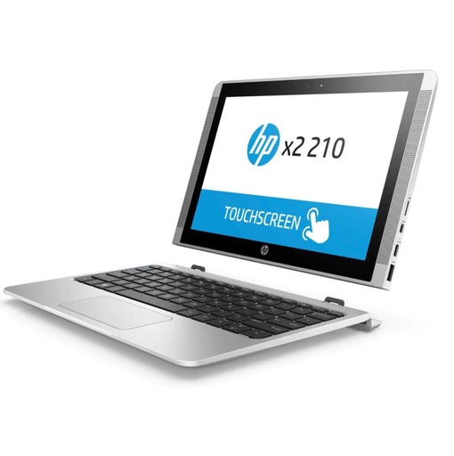 [L0040010053] HP x2 210 G1 10.1" Detachable Tablet Laptop – Intel Atom x5-Z8300 1.44GHz / 4GB RAM / 64GB Storage / Win 10 – Silver Grey – Minor Scrathes Excellent (Used)