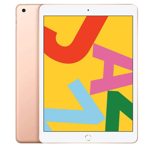 [T0010010888] iPad 7th Gen 10.2" Cellular + Wi-Fi 128GB Gold A2198 A Grade 100% Battery Health( Refurbished )