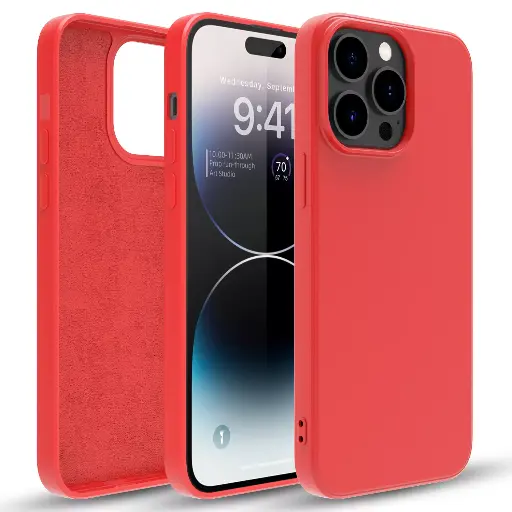 [M0860090050] Silicone phone case without ring for Samsung NOTE 8 RED